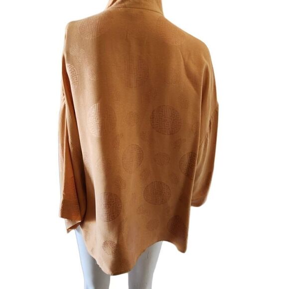 Soma intimates 2 women's vintage 90s cream silky tunic embroidered floral - Picture 3 of 6